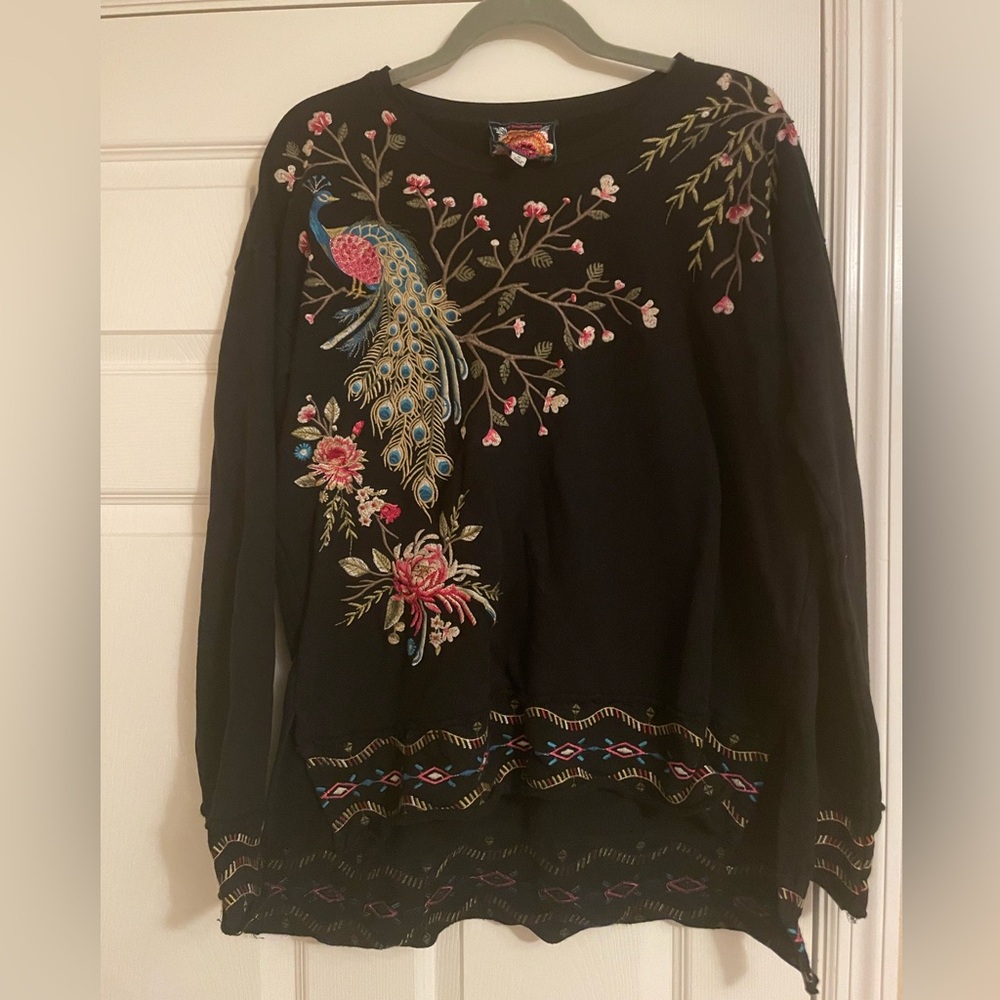Johnny Was Los Angeles Peacock Tunic